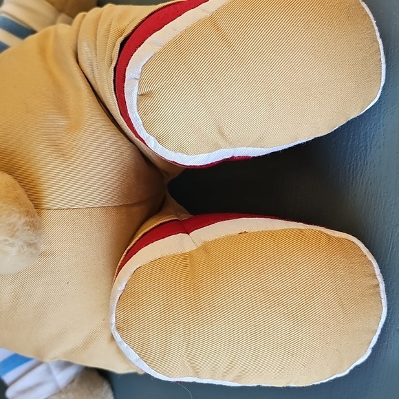 Baby Gund From nordstroms Striped Blue and‎ Tan Teddy Bear Teaching Toy. NWT - Picture 6 of 11